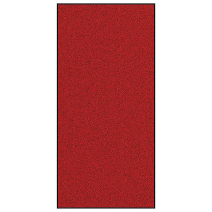 Tapete de Entrada Vermelho e Preto 120 x 250 cm Poliamida e PVC