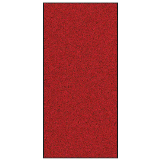 Tapete de Entrada Vermelho e Preto 120 x 250 cm Poliamida e PVC