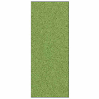 Tapete de Entrada Verde e Preto 120 x 300 cm Poliamida e PVC