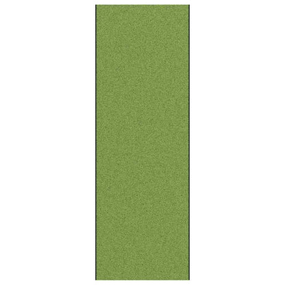 Tapete de Entrada Verde e Preto 120 x 350 cm Poliamida e PVC