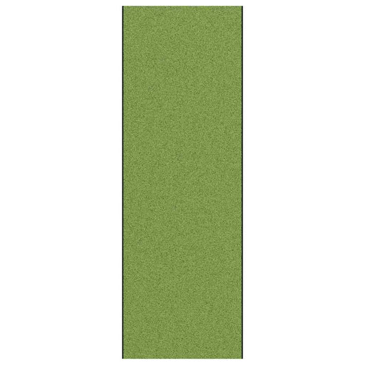 Tapete de Entrada Verde e Preto 120 x 350 cm Poliamida e PVC