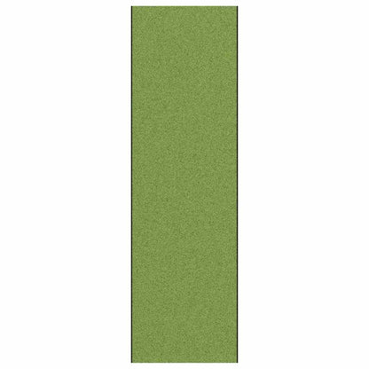 Tapete de Entrada Verde e Preto 120 x 400 cm Poliamida e PVC