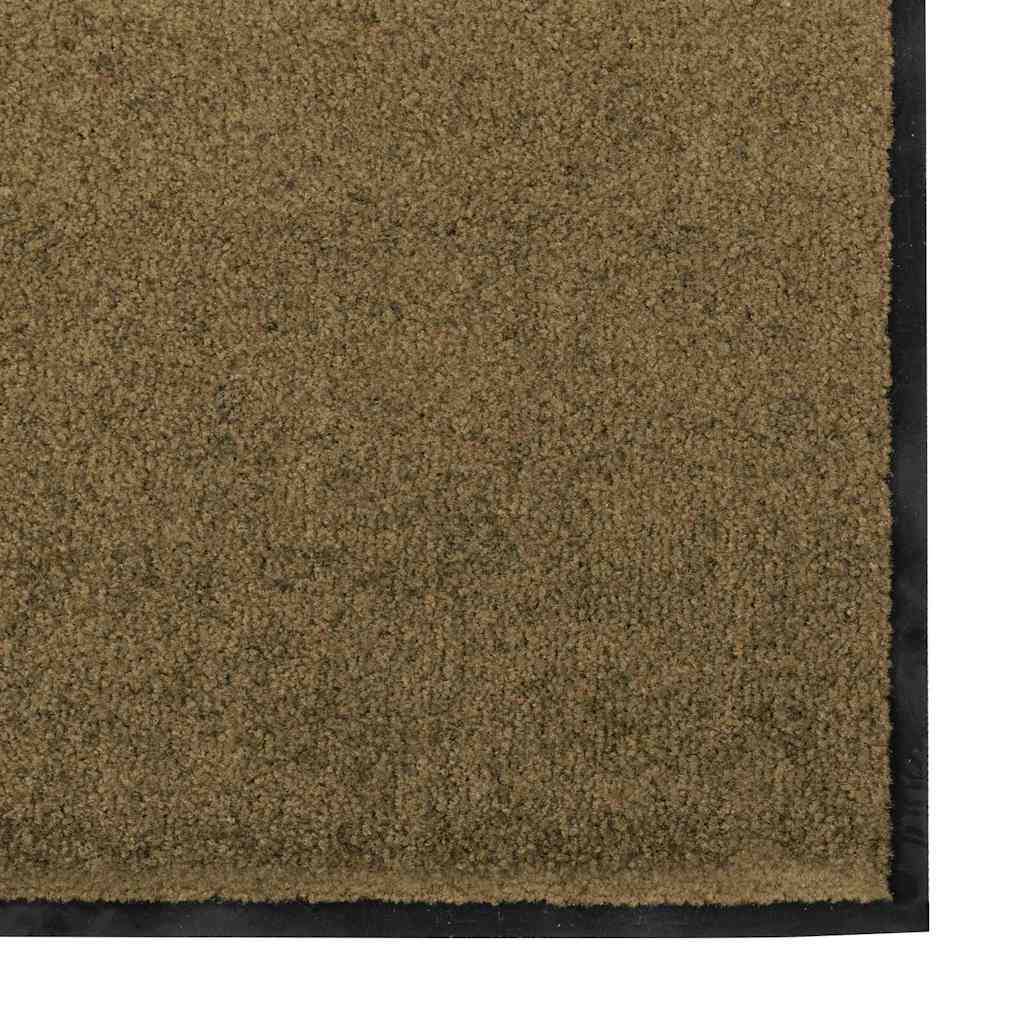 Tapete de Entrada Marrom e Preto 120 x 300 cm Poliamida e PVC