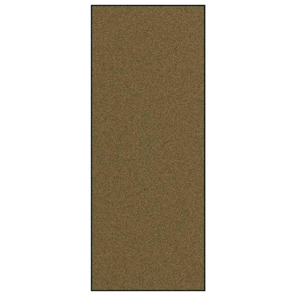 Tapete de Entrada Marrom e Preto 120 x 300 cm Poliamida e PVC