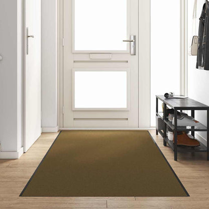 Tapete de Entrada Marrom e Preto 120 x 350 cm Poliamida e PVC