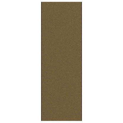Tapete de Entrada Marrom e Preto 120 x 350 cm Poliamida e PVC