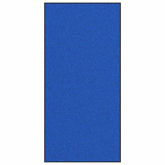 Tapete de Entrada Azul e Preto 120 x 250 cm Poliamida e PVC