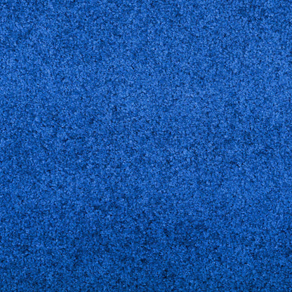 Tapete de Entrada Azul e Preto 120 x 300 cm Poliamida e PVC