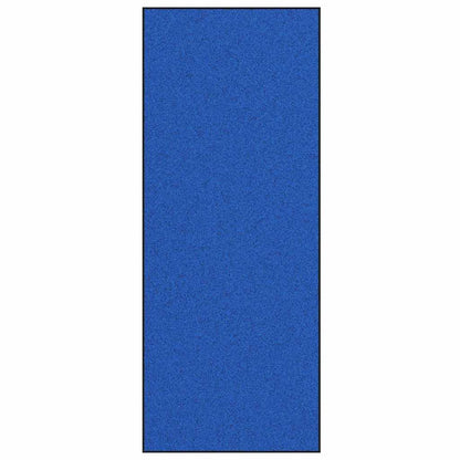 Tapete de Entrada Azul e Preto 120 x 300 cm Poliamida e PVC