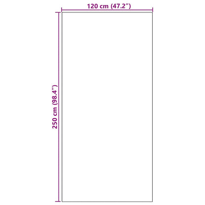 Tapete de Entrada Rosa e Preto 120 x 250 cm Poliamida e PVC