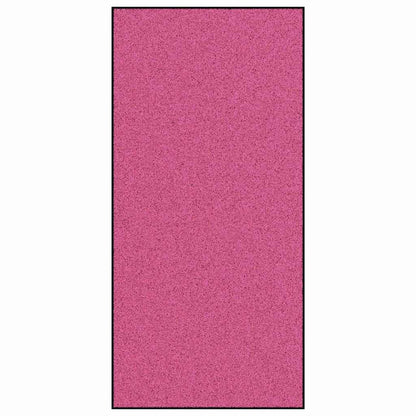 Tapete de Entrada Rosa e Preto 120 x 250 cm Poliamida e PVC
