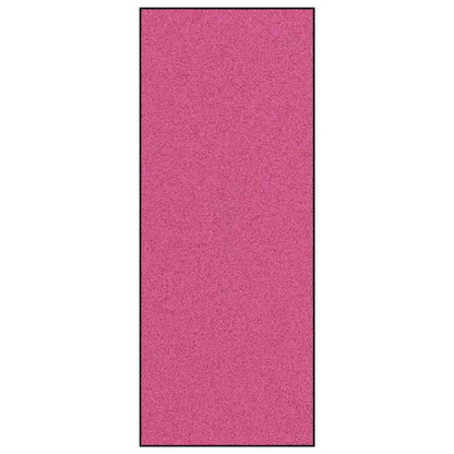Tapete de Entrada Rosa e Preto 120 x 300 cm Poliamida e PVC