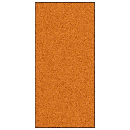 Tapete de Entrada Laranja e Preto 120 x 250 cm Poliamida e PVC