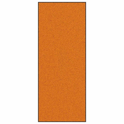 Tapete de Entrada Laranja e Preto 120 x 300 cm Poliamida e PVC