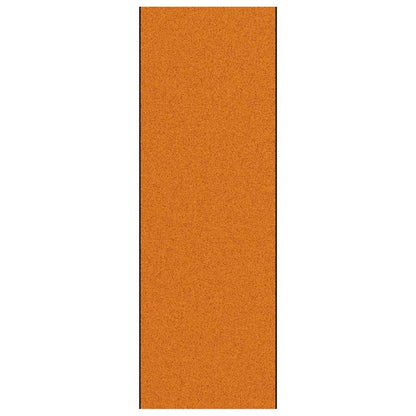 Tapete de Entrada Laranja e Preto 120 x 350 cm Poliamida e PVC
