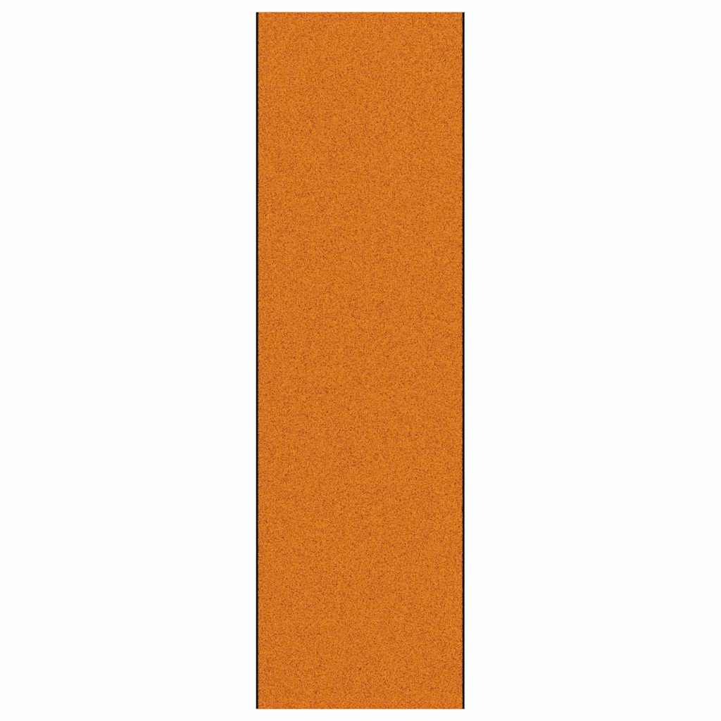 Tapete de Entrada Laranja e Preto 120 x 400 cm Poliamida e PVC