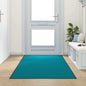 Tapete de Entrada Ciano e Preto 120 x 300 cm Poliamida e PVC
