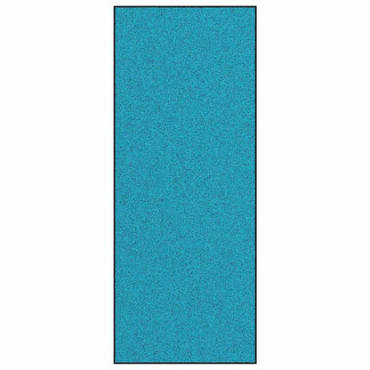 Tapete de Entrada Ciano e Preto 120 x 300 cm Poliamida e PVC