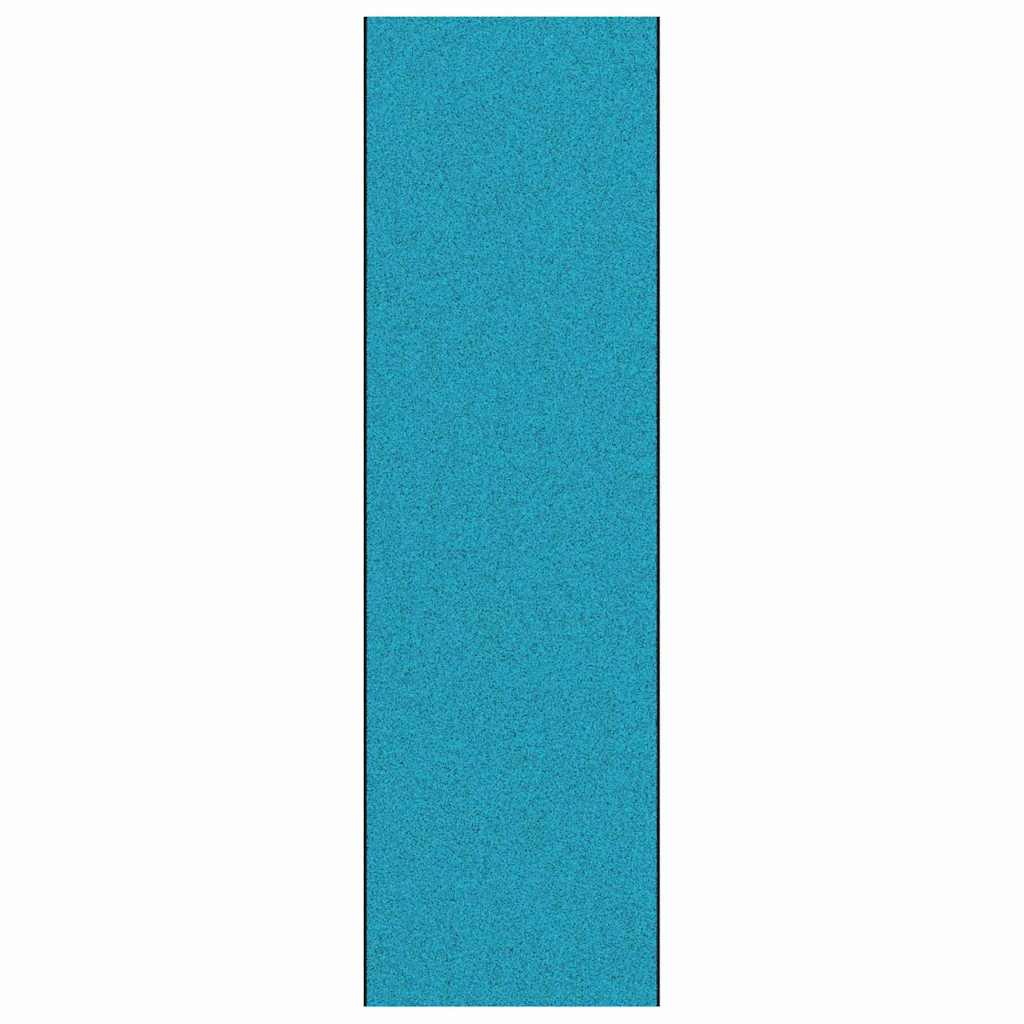 Tapete de Entrada Ciano e Preto 120 x 400 cm Poliamida e PVC