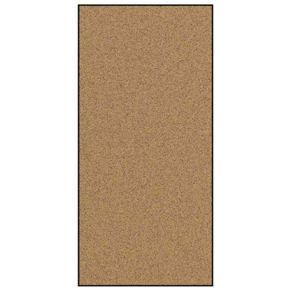 Tapete de Entrada Creme e Preto 120 x 250 cm Poliamida e PVC