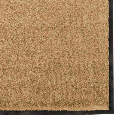 Tapete de Entrada Creme e Preto 120 x 300 cm Poliamida e PVC