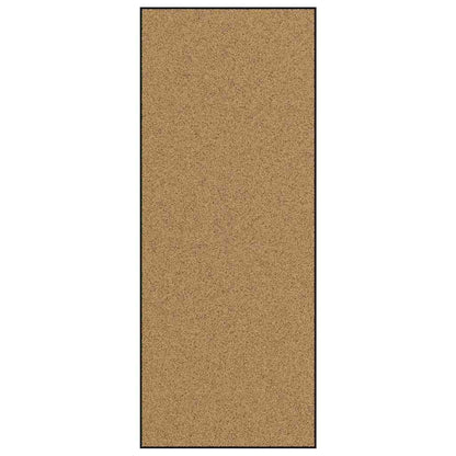 Tapete de Entrada Creme e Preto 120 x 300 cm Poliamida e PVC