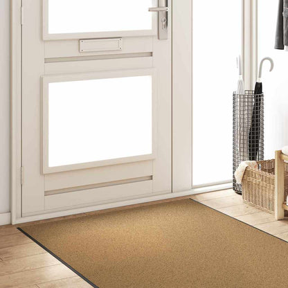 Tapete de Entrada Creme e Preto 120 x 350 cm Poliamida e PVC