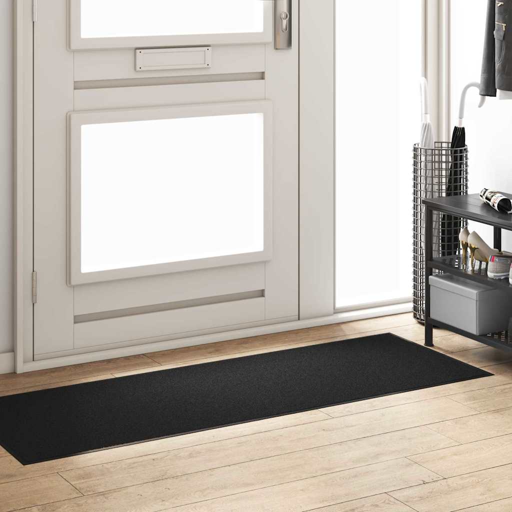 Tapete de Entrada Preto 60 x 180 cm Polipropileno e vinil