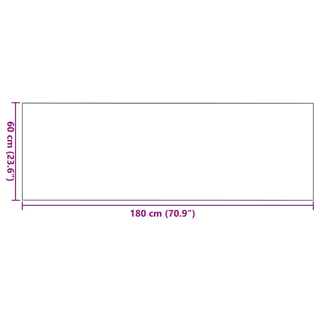Tapete de Entrada Outros Cinza e Preto 60 x 180 cm