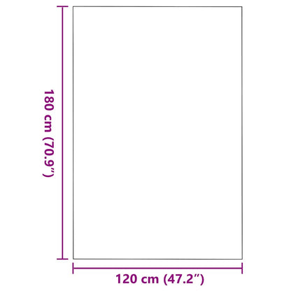 Tapete de Entrada Outros Cinza e Preto 120 x 180 cm
