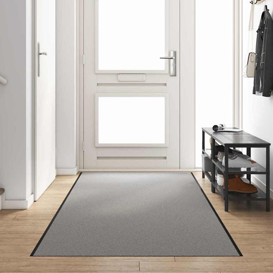Tapete de Entrada Outros Cinza e Preto 120 x 400 cm