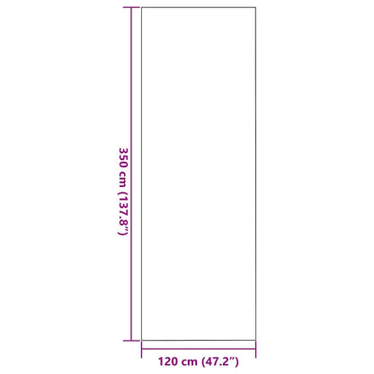 Tapete de Entrada Outros Marrom e Preto 120 x 350 cm