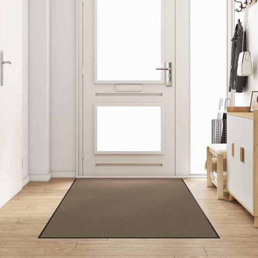 Tapete de Entrada Outros Bege e Preto 120 x 250 cm