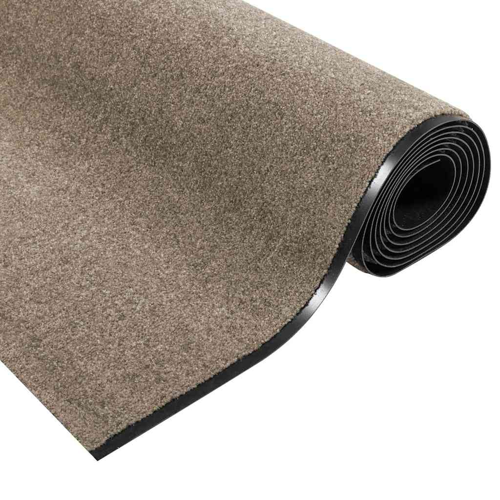Tapete de Entrada Outros Bege e Preto 120 x 350 cm