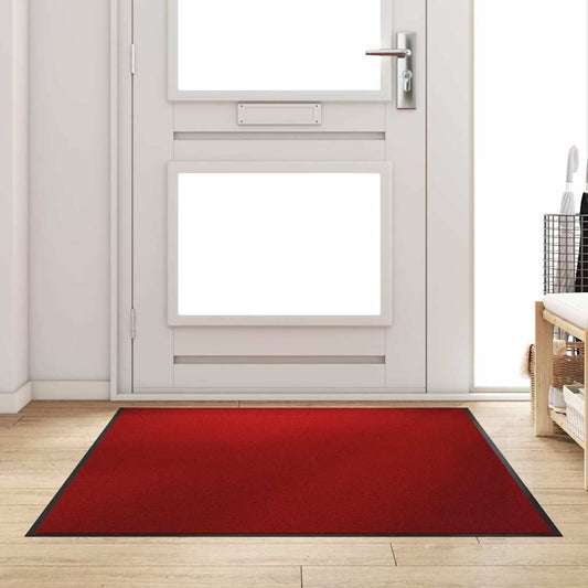 Tapete de Entrada Outros Vermelho e Preto 120 x 180 cm