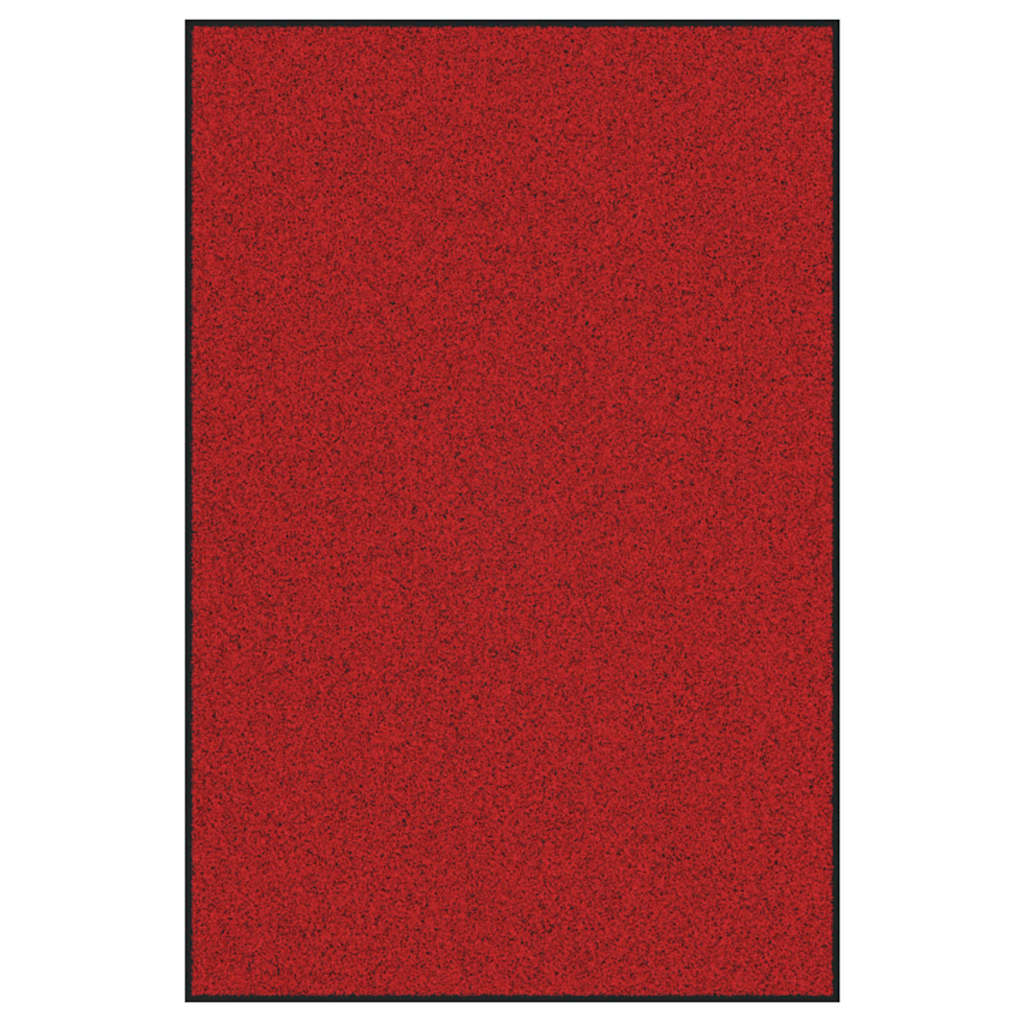 Tapete de Entrada Outros Vermelho e Preto 120 x 180 cm