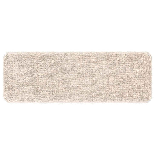 Tapetes Antiderrapantes para Escadas 15 pcs Creme 60 x 25 cm PP