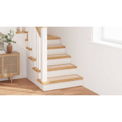 Tapetes Antiderrapantes para Escadas 15 pcs Creme 75 x 20 cm PP