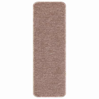 Tapetes Antiderrapantes para Escadas 15 pcs Castanho-claro
