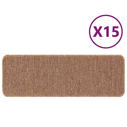 Tapetes Antiderrapantes para Escadas 15 pcs Amarelo 60 x 25 cm