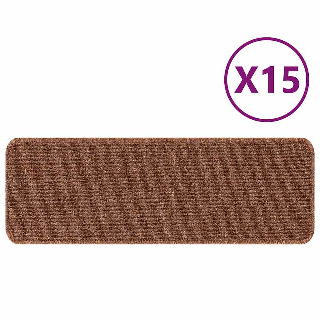Tapetes Antiderrapantes para Escadas 15 pcs Amarelo 60 x 25 cm