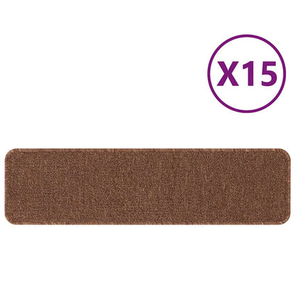 Tapetes Antiderrapantes para Escadas 15 pcs Amarelo 75 x 20 cm