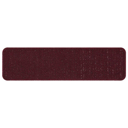 Tapetes Antiderrapantes para Escadas 15 pcs Bordô 75 x 20 cm PP