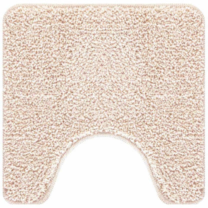 Tapete Antiderrapante para Banheiro com Corte para o Vaso Creme