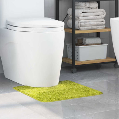 Tapete Antiderrapante para Banheiro com Corte para o Vaso Verde