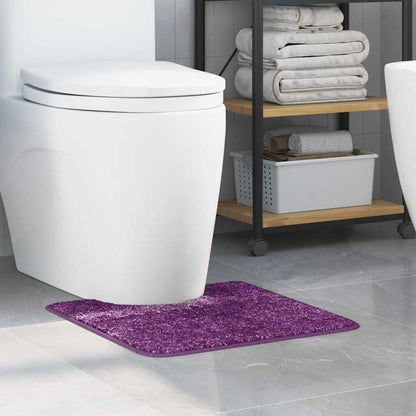 Tapete Antiderrapante para Banheiro com Corte para o Vaso Roxo