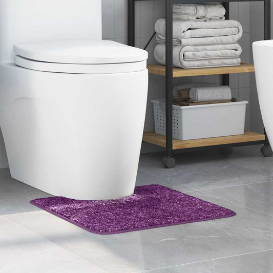 Tapete Antiderrapante para Banheiro com Corte para o Vaso Roxo