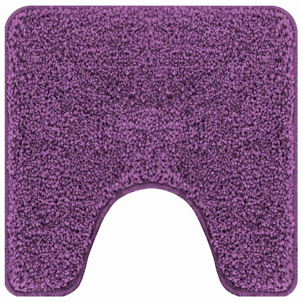 Tapete Antiderrapante para Banheiro com Corte para o Vaso Roxo
