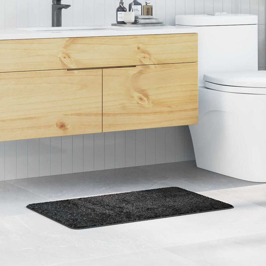 Tapete de Banho Antiderrapante Cinzento escuro 50 x 80 cm PP