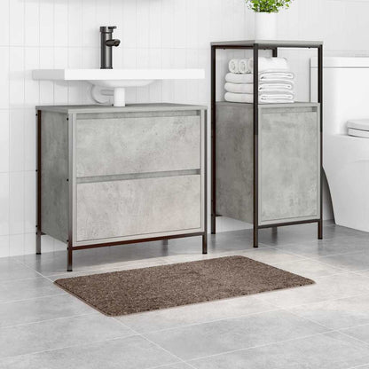 Tapete de Banho Antiderrapante Castanho 50 x 80 cm PP
